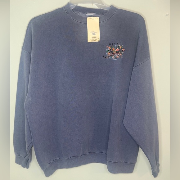 Vintage Crazy Shirts With Tag Crewneck Sweatshirt Gecko Lizard Las Vegas Large. - Picture 4 of 9